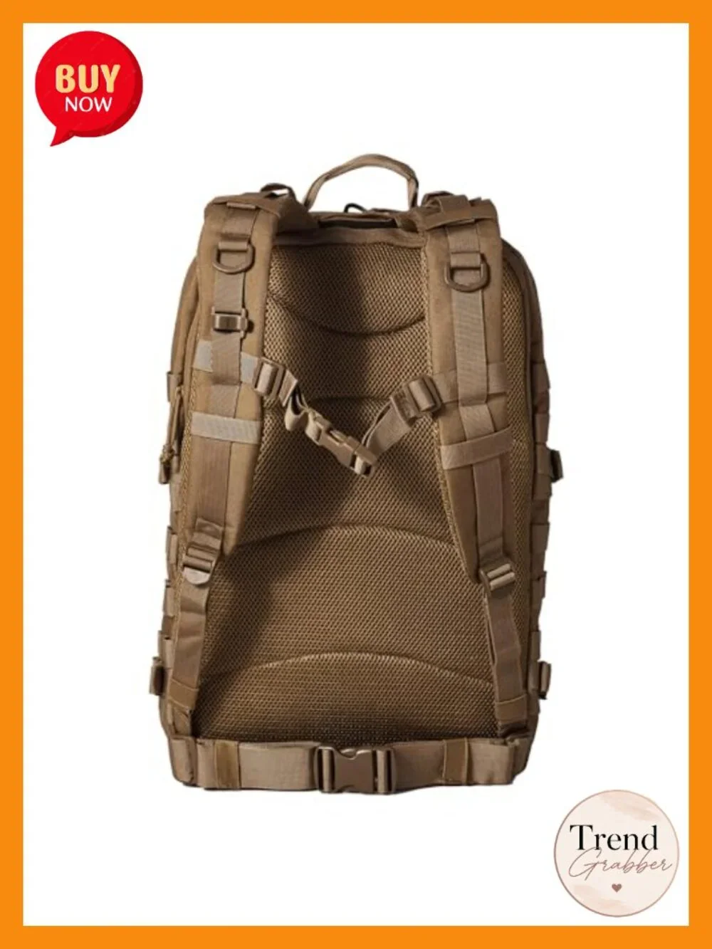 50L Tactical Backpack Military Molle Rucksack Heavy Duty Rip-Stop for Travel